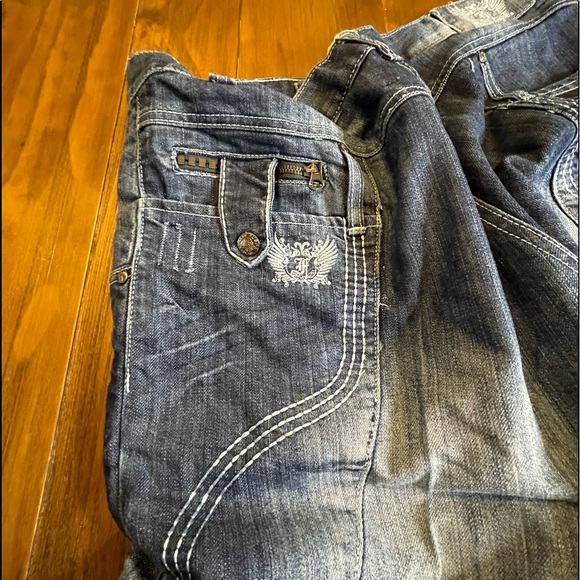 🌸  FUSAI mens distressed denim jeans perfect concert jeans 36 x‎ 30 - Picture 14 of 15